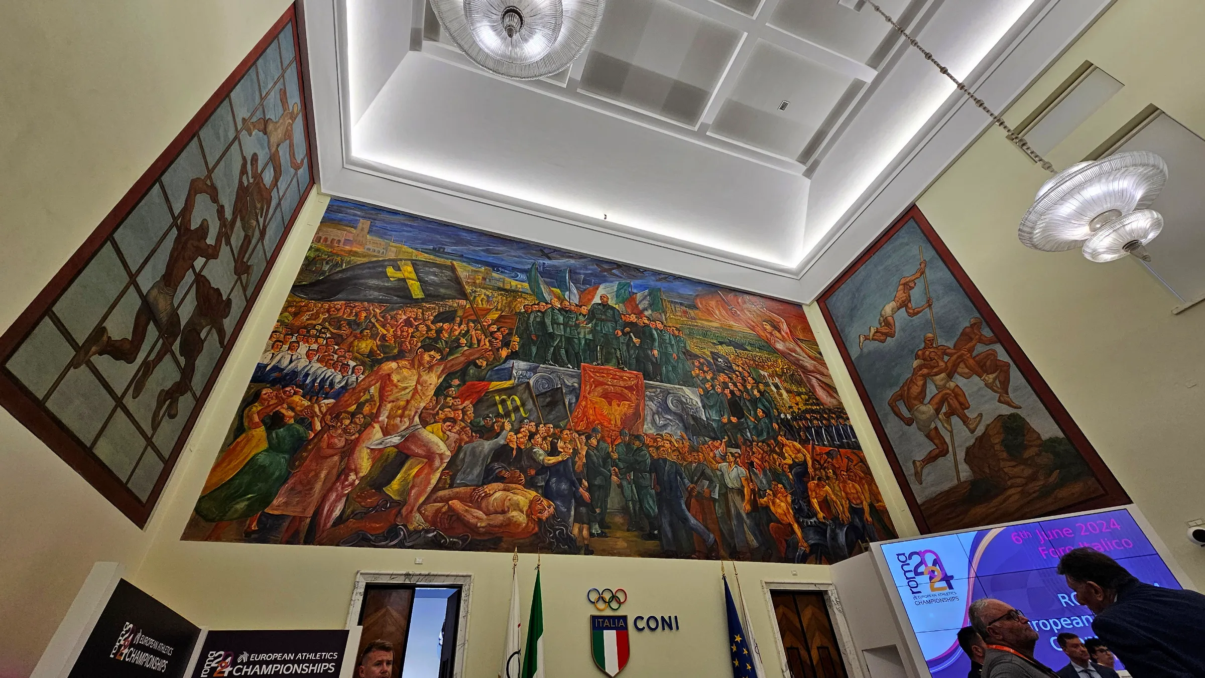 Het monumentale Stadio Olimpico in Rome. Foto's Eric Roeske