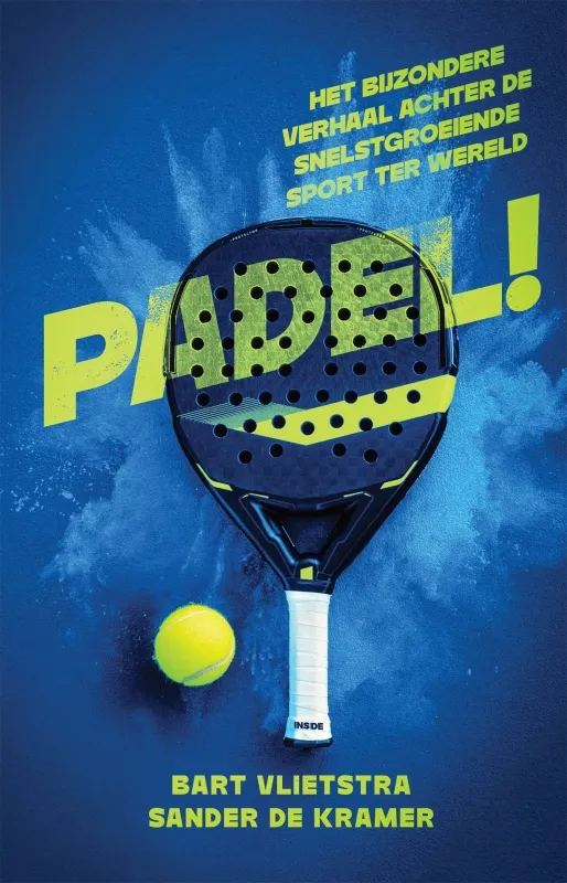 Het boek in wording over padel van de hand van Bart Vlietstra en Sander de Kramer.