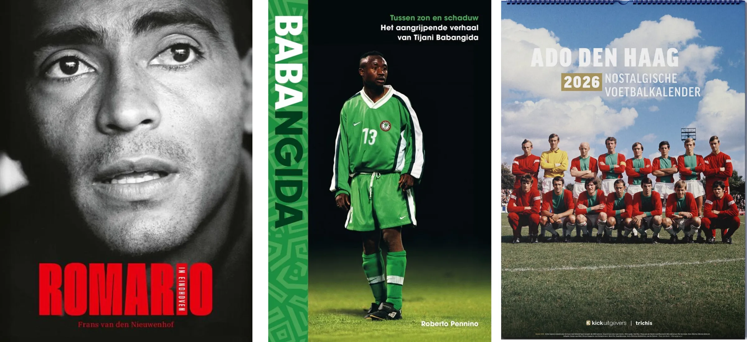 Boeken over Romário, Babangida en nostalgische voetbalkalenders